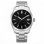 SteelMark Classic Black Dial Watch